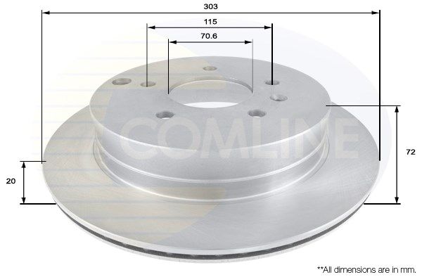 COMLINE Тормозной диск ADC1147V