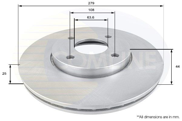 COMLINE Bremžu diski ADC1244V