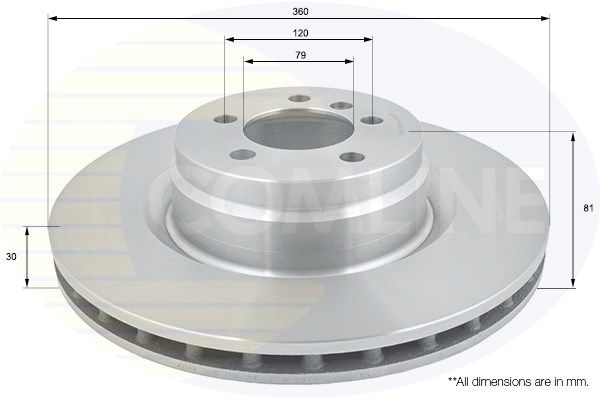 COMLINE Bremžu diski ADC1261V