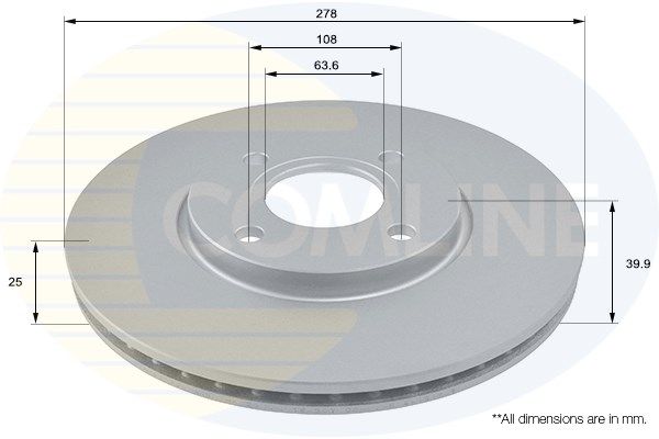 COMLINE Bremžu diski ADC1280V