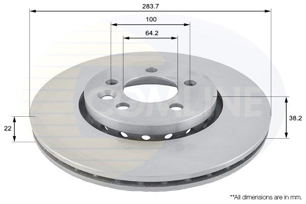 COMLINE Bremžu diski ADC1318V