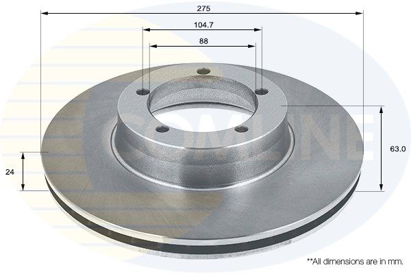 COMLINE Bremžu diski ADC1329V