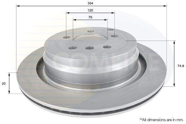 COMLINE Тормозной диск ADC1333V