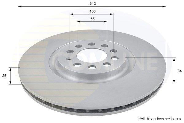 COMLINE Тормозной диск ADC1438V