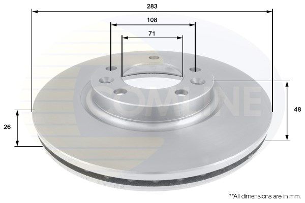COMLINE Тормозной диск ADC1532V