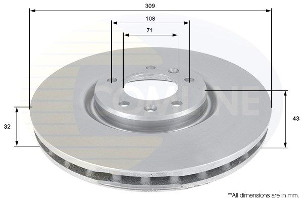 COMLINE Bremžu diski ADC1548V