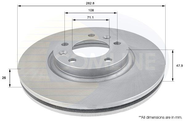 COMLINE Bremžu diski ADC1550V