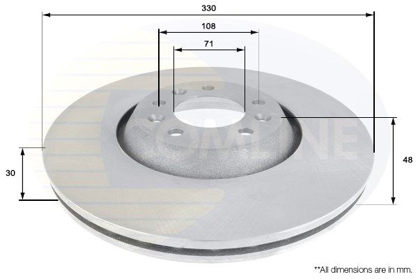 COMLINE Тормозной диск ADC1552V