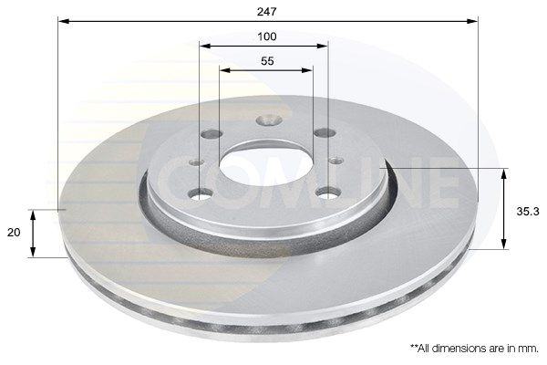 COMLINE Тормозной диск ADC1561V