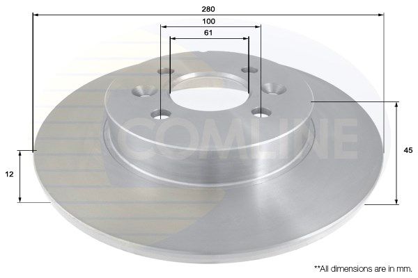 COMLINE Bremžu diski ADC1569