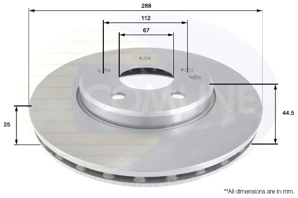 COMLINE Тормозной диск ADC1641V