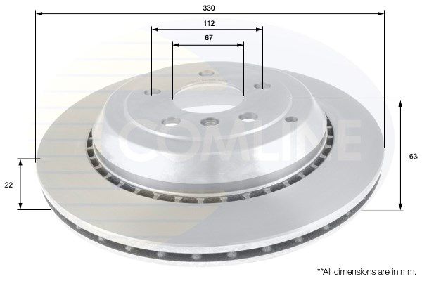 COMLINE Bremžu diski ADC1649V