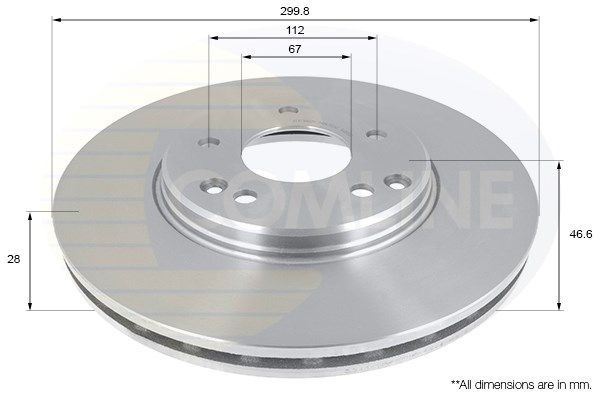COMLINE Тормозной диск ADC1669V