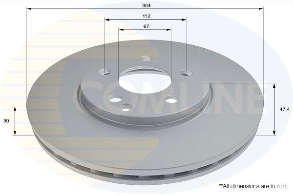 COMLINE Тормозной диск ADC1683V