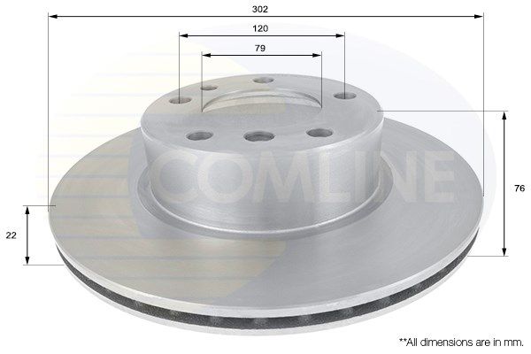 COMLINE Bremžu diski ADC1710V