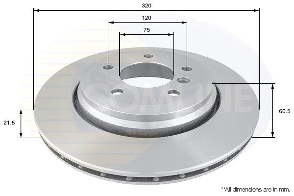 COMLINE Bremžu diski ADC1725V