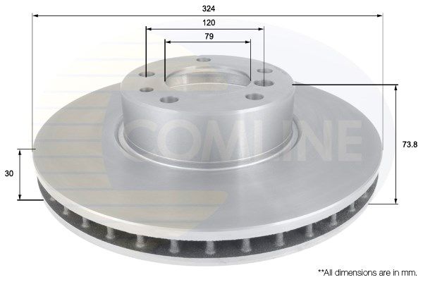 COMLINE Тормозной диск ADC1735V