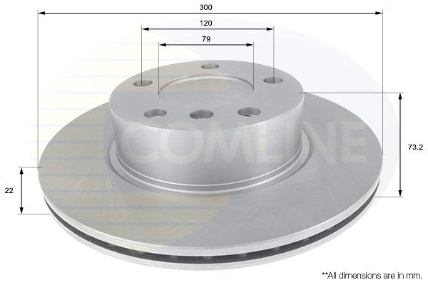 COMLINE Тормозной диск ADC1770V