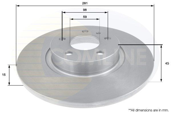 COMLINE Bremžu diski ADC1807