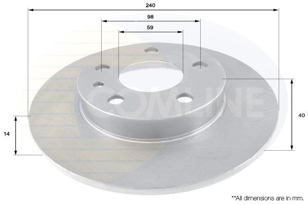 COMLINE Тормозной диск ADC1813