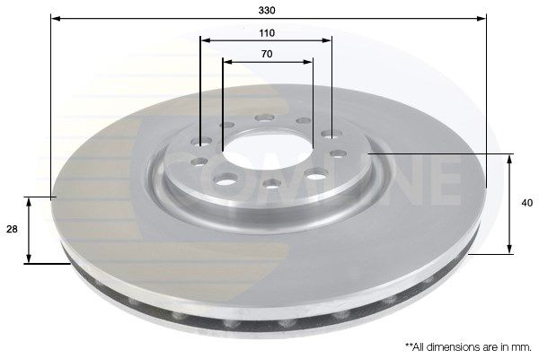 COMLINE Bremžu diski ADC1827V