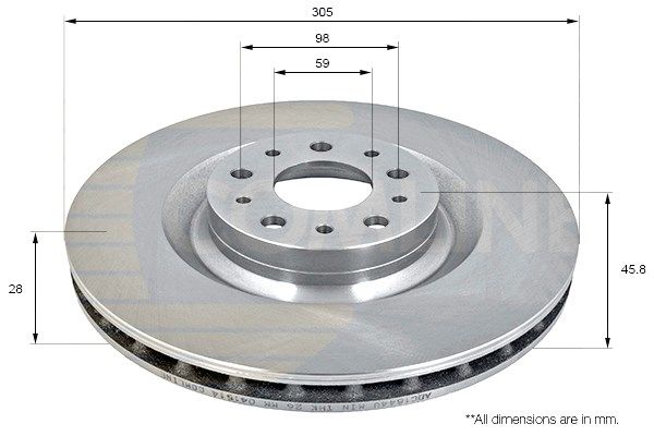 COMLINE Тормозной диск ADC1844V