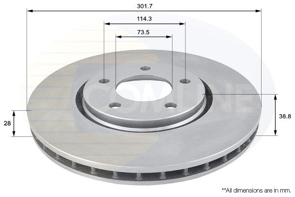 COMLINE Bremžu diski ADC2305V