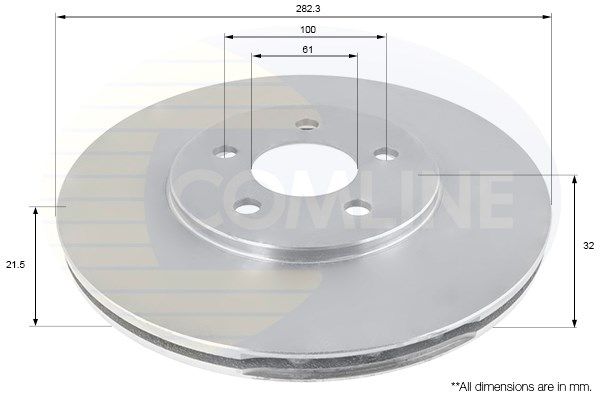 COMLINE Тормозной диск ADC2310V