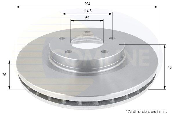 COMLINE Тормозной диск ADC2318V