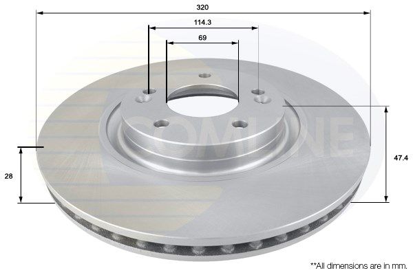 COMLINE Bremžu diski ADC2412V