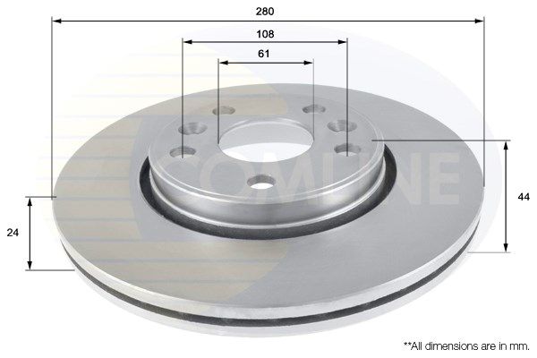 COMLINE Bremžu diski ADC2702V