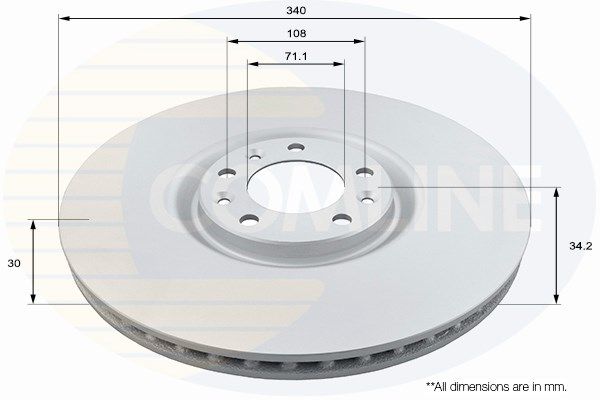 COMLINE Bremžu diski ADC2716V