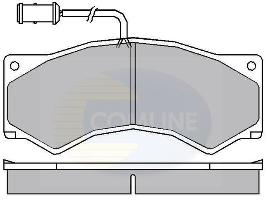 COMLINE Комплект тормозных колодок, дисковый тормоз CBP9003