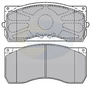 COMLINE Комплект тормозных колодок, дисковый тормоз CBP9075K