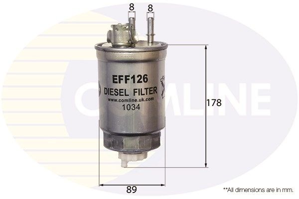 COMLINE Degvielas filtrs EFF126