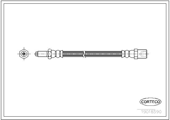 CORTECO Bremžu šļūtene 19018590