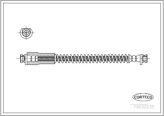 CORTECO Тормозной шланг 19032235