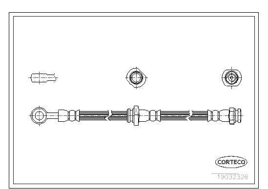 CORTECO Bremžu šļūtene 19032326
