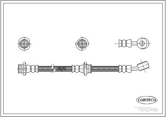 CORTECO Bremžu šļūtene 19032466