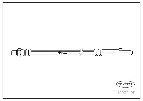 CORTECO Тормозной шланг 19032495