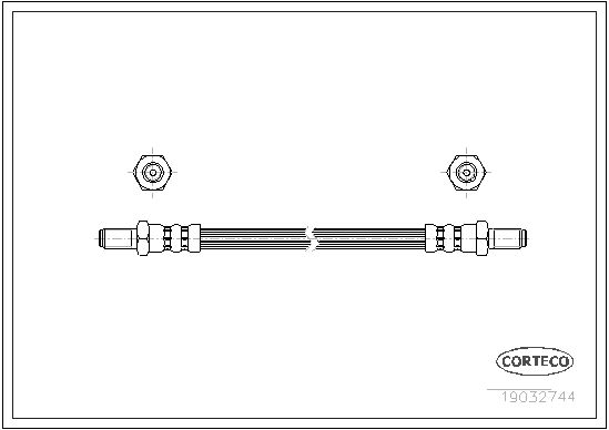 CORTECO Тормозной шланг 19032744