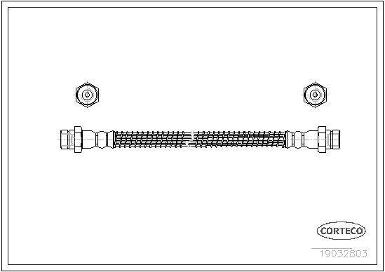 CORTECO Тормозной шланг 19032803