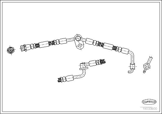 CORTECO Bremžu šļūtene 19033600