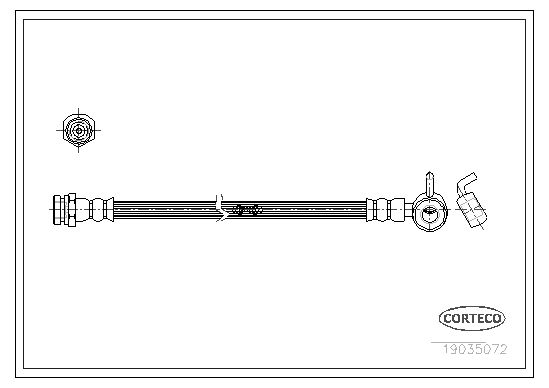 CORTECO Bremžu šļūtene 19035072