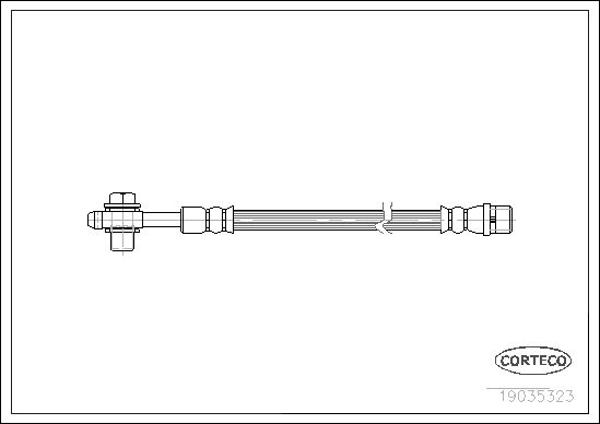 CORTECO Тормозной шланг 19035323