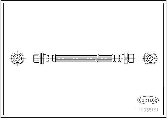 CORTECO Тормозной шланг 19036131