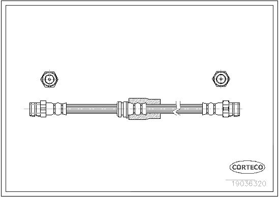 CORTECO Bremžu šļūtene 19036320