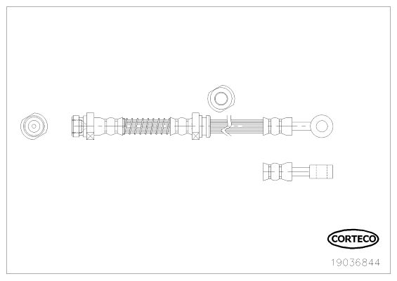 CORTECO Bremžu šļūtene 19036844