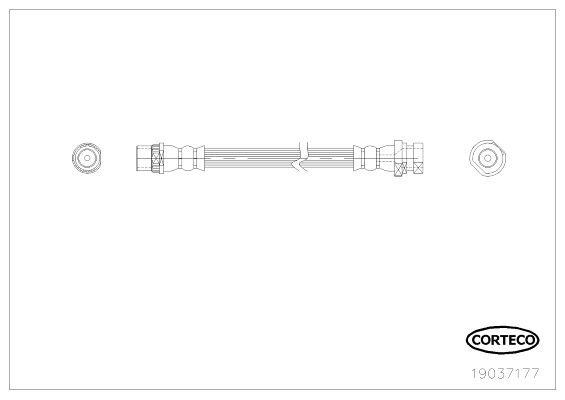 CORTECO Тормозной шланг 19037177