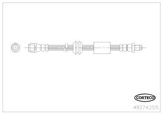 CORTECO Тормозной шланг 49374255